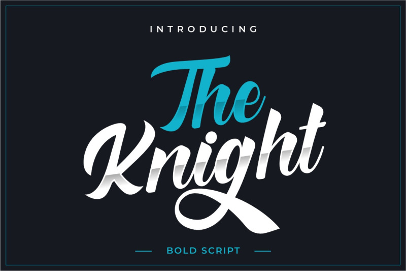the-knight-bold-script