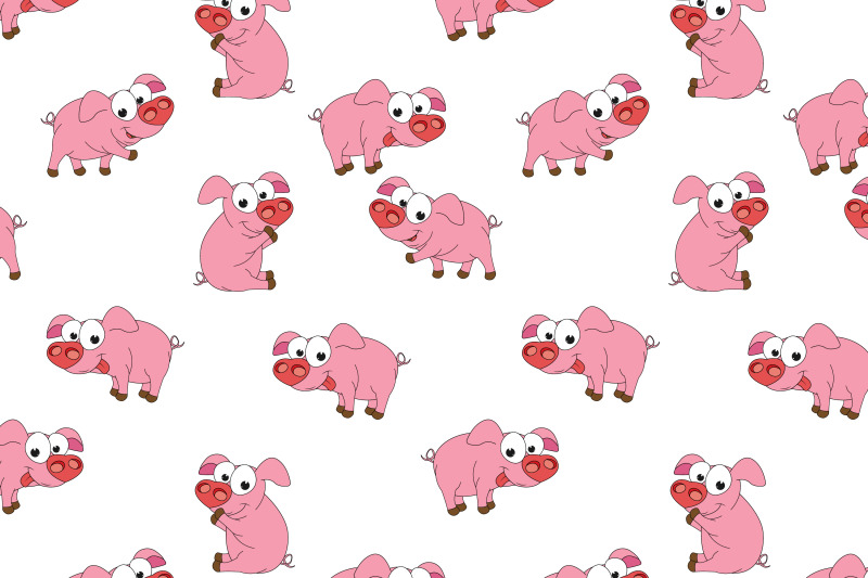 cute-pig-animal-cartoon-pattern