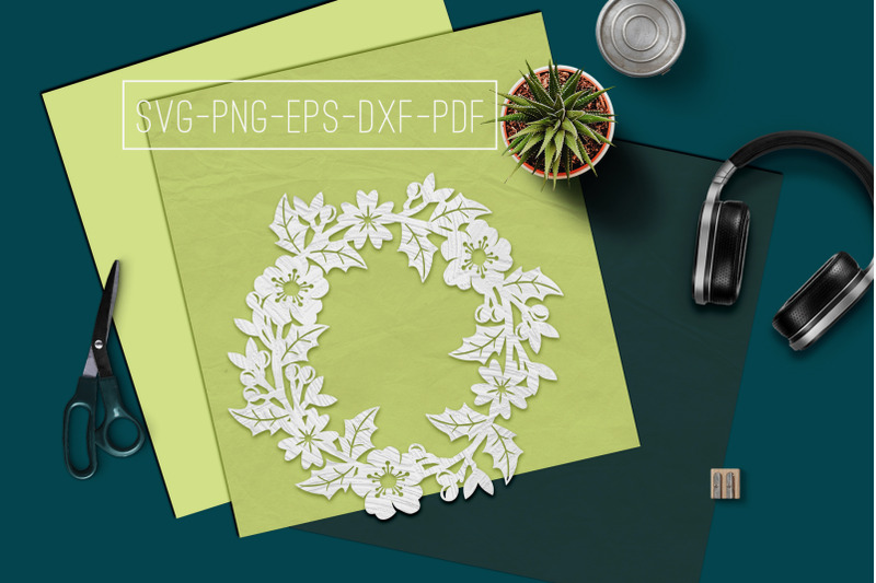 floral-wreath-paper-cut-template-spring-decor-svg-pdf-dxf