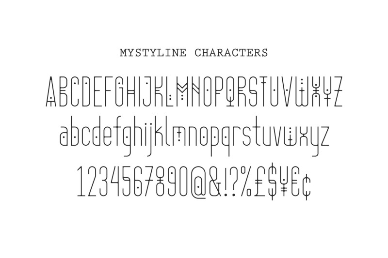 mystyline-thin-line-condensed-font