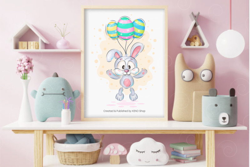 easter-bunny-with-balloons-png