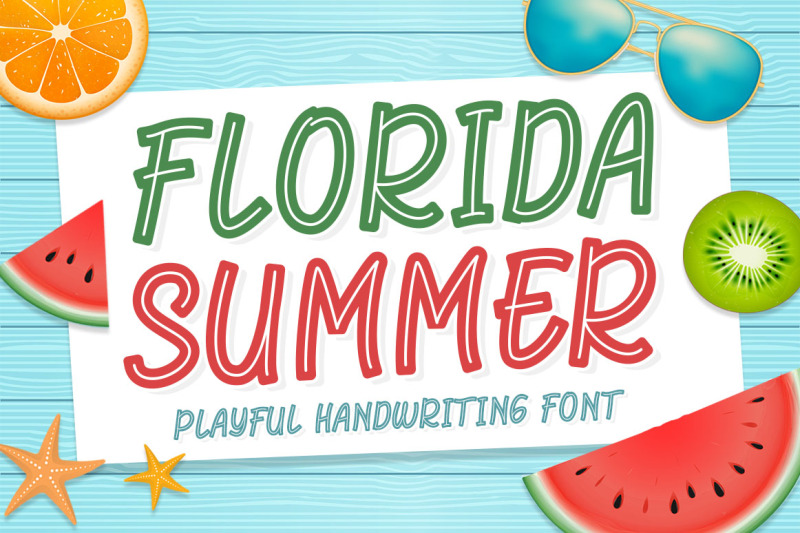 florida-summer-playful-display-font