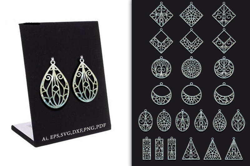 stencils-of-earrings-with-an-oriental-openwork-pattern-svg