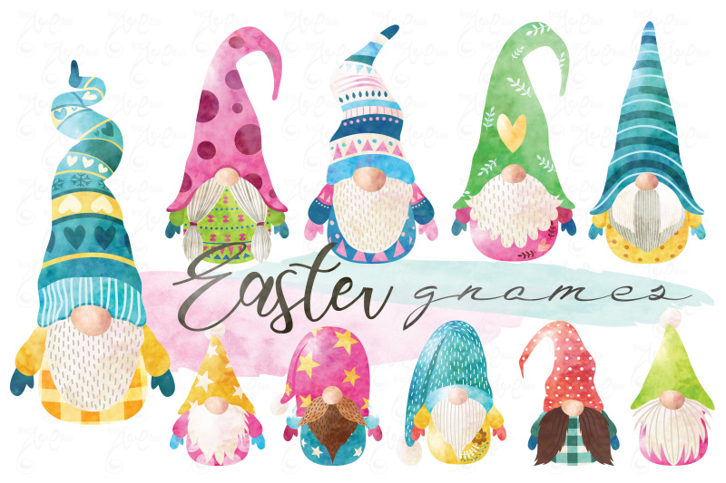 watercolor-easter-gnomes-collections