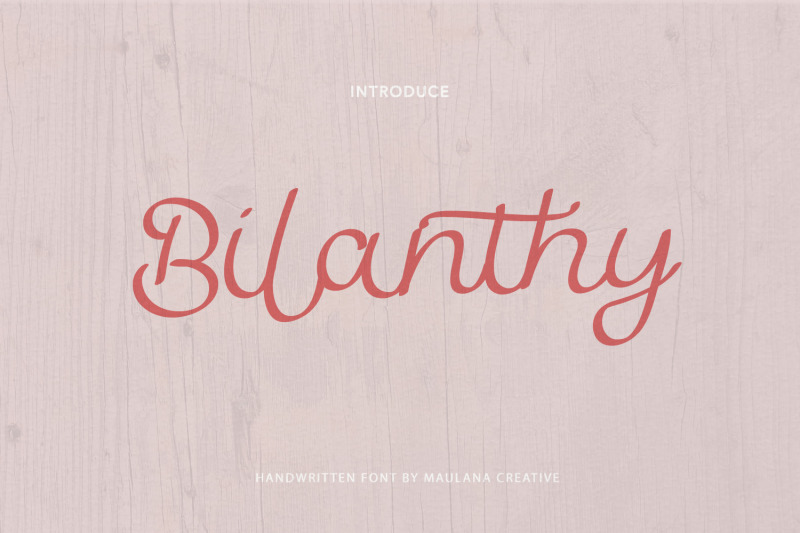 bilanthy-handwritten-font