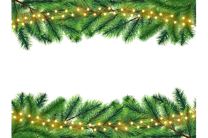 holidays-background-with-realistic-fir-branches-and-lights-garland