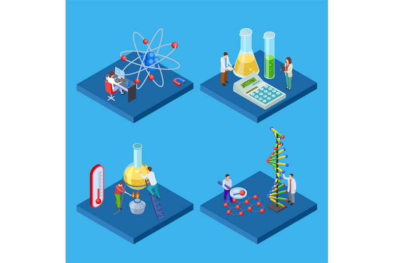 science-chemical-lab-isometric-vector-laboratory-and-scientists