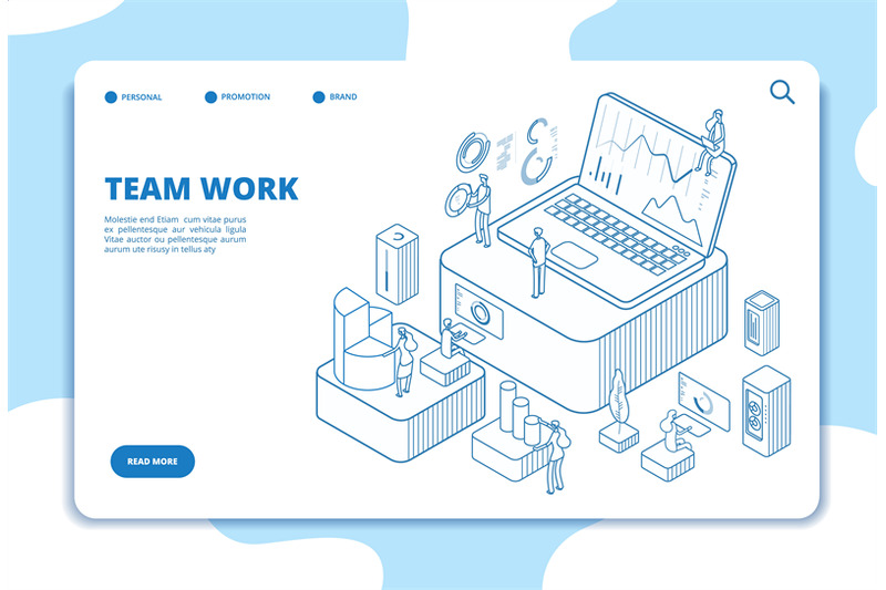 teamwork-landing-page-people-working-with-diagrams-data-analysis-and