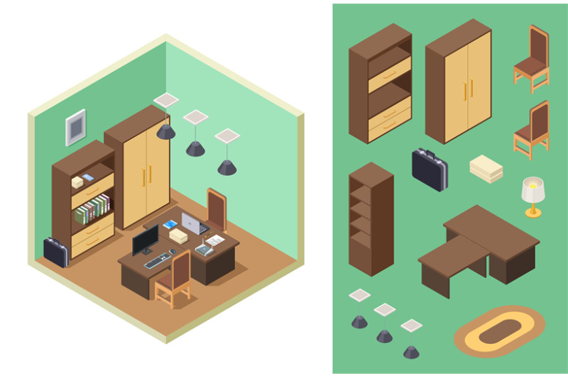 home-office-isometric-vector-office-room-interior-with-desk-shelf-c