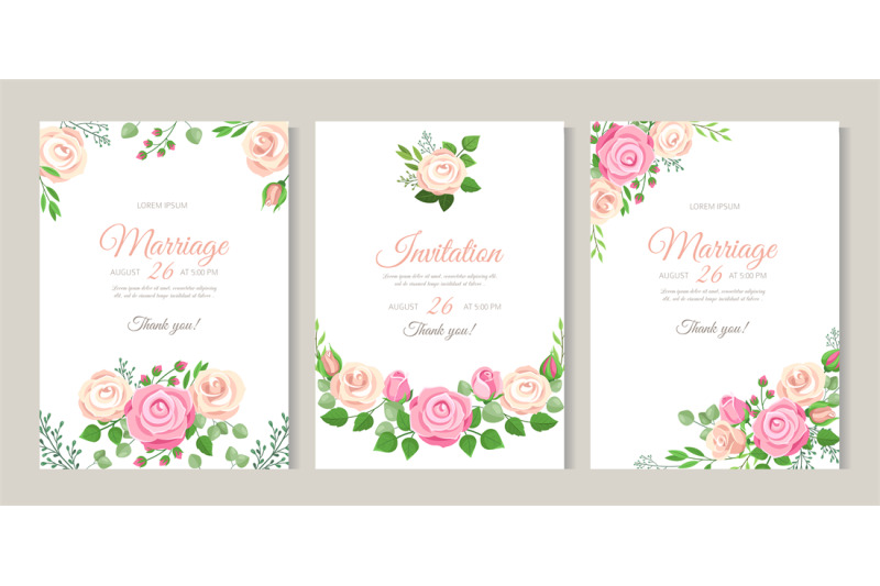 wedding-card-with-roses-red-white-and-pink-roses-with-leaves-weddin