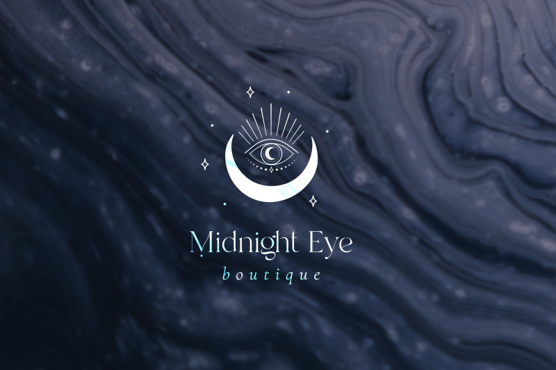 midnight-eye-pre-made-brand-logo-designs-tattoo-moon-crescent-luna