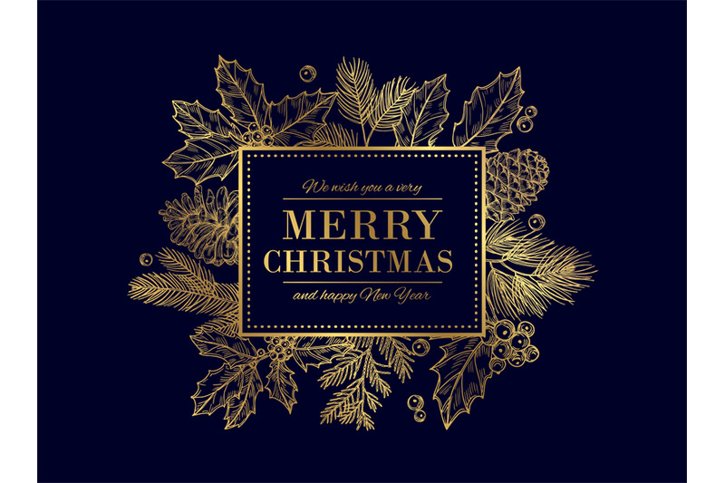 christmas-card-merry-christmas-frame-festive-vector-background-with