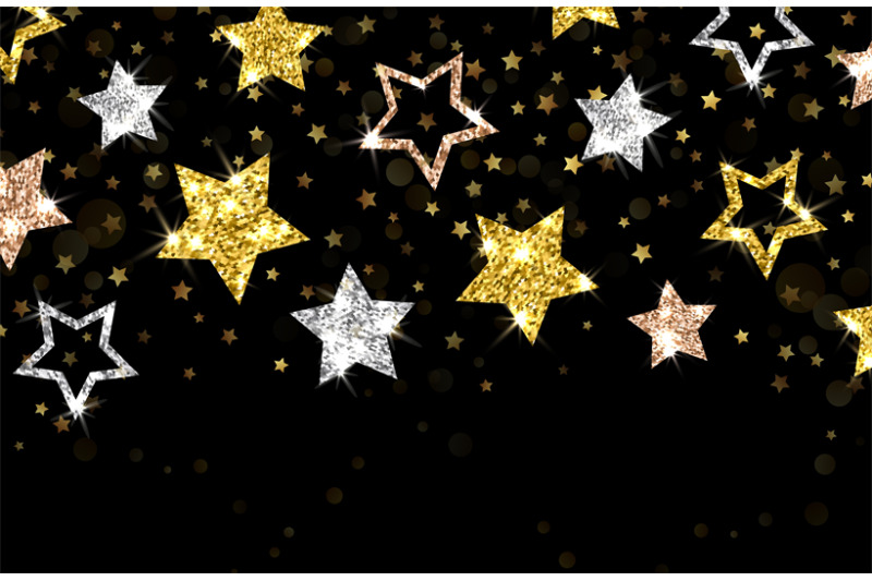 christmas-background-gold-stars-vector-banner-shining-silver-gold-br