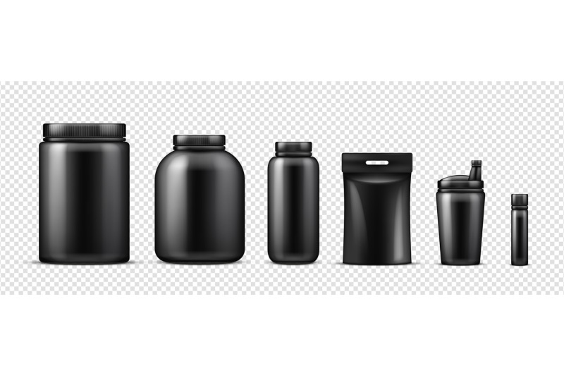 black-protein-bottles-mockup-vector-realistic-sport-nutrition-contain