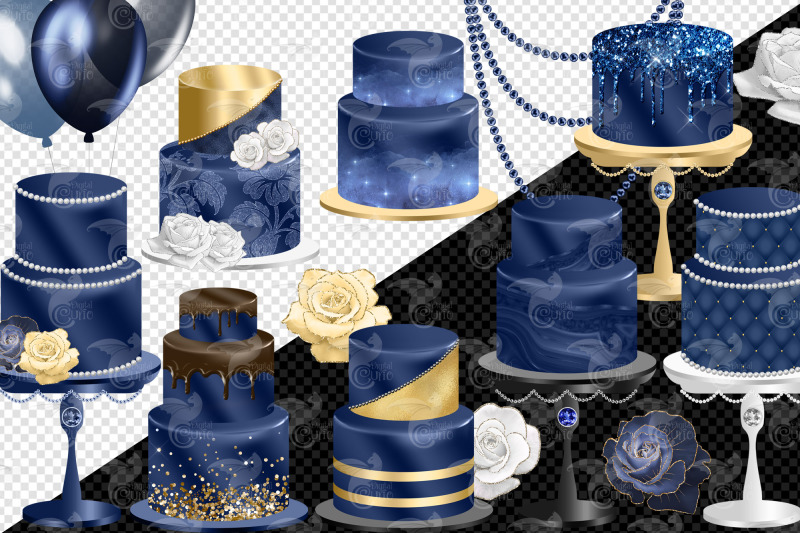 navy-blue-cakes-clipart