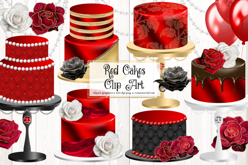 red-cakes-clipart