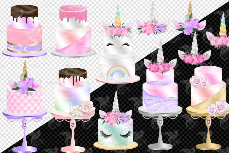 unicorn-cakes-clipart