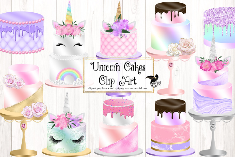 unicorn-cakes-clipart