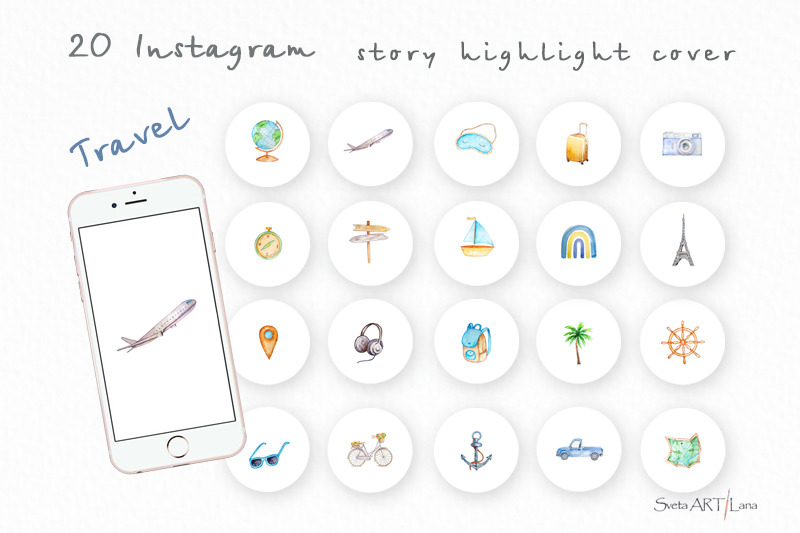 watercolor-travel-instagram-highlight-icons