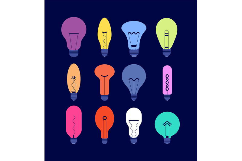 various-light-bulbs-creative-idea-colourful-bulbs-minimal-lamps-vect