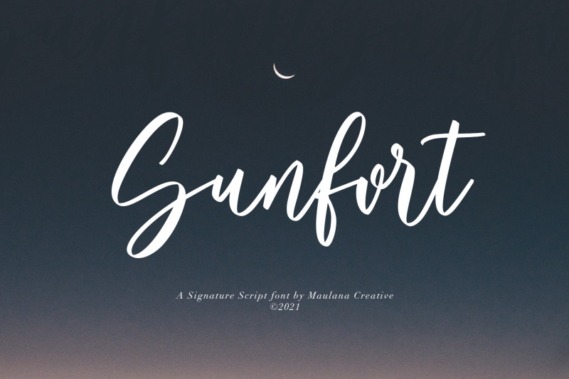 sunfort-signature-script-font