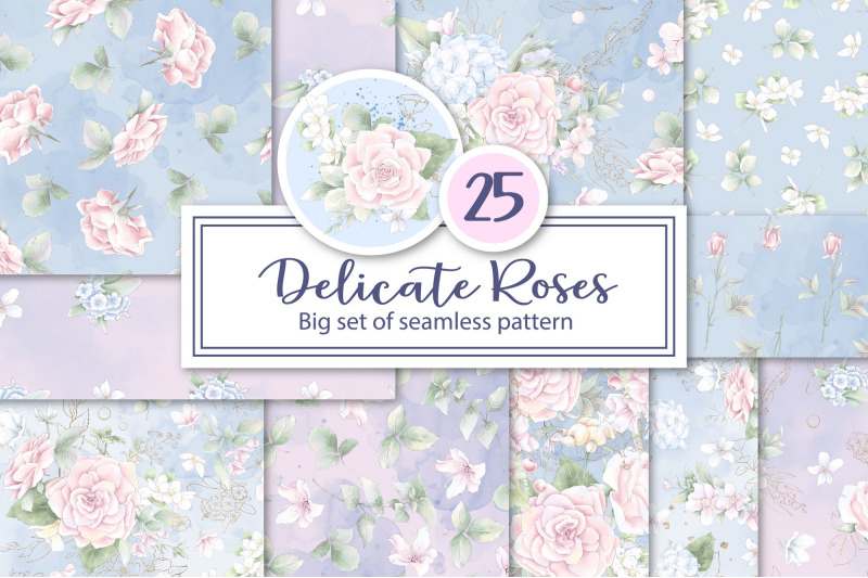 delicate-roses-flowers-set-of-seamless-patterns-digital-paper