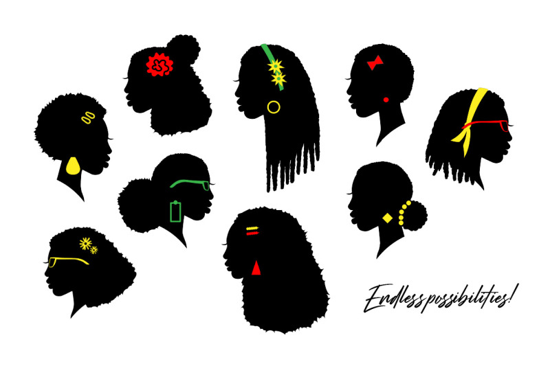 face-profile-silhouettes-black-girl-silhouettes-with-kinky-curly-hair