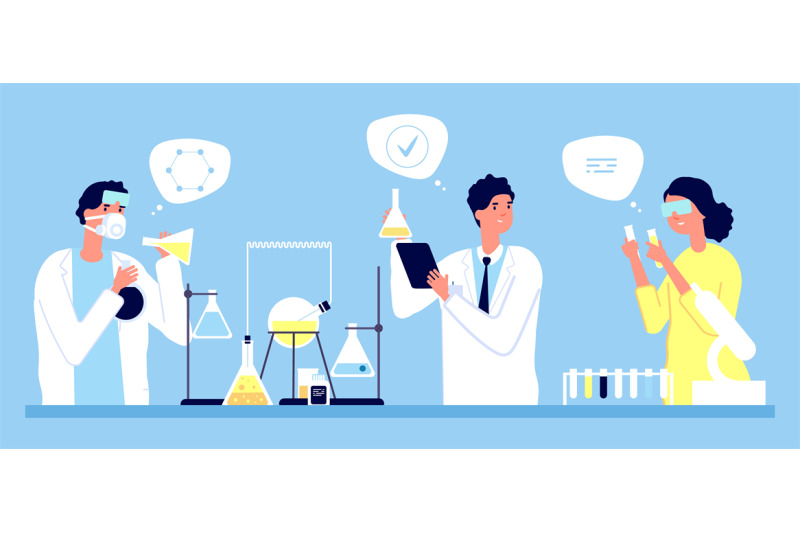 laboratory-concept-scientists-pharmaceutical-tests-vector-illustratio