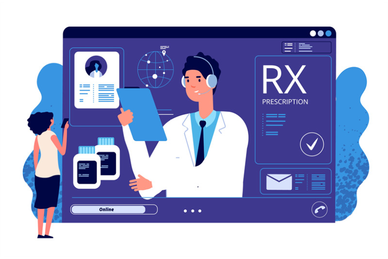 rx-prescription-online-medical-app-online-prescription-vector-docto