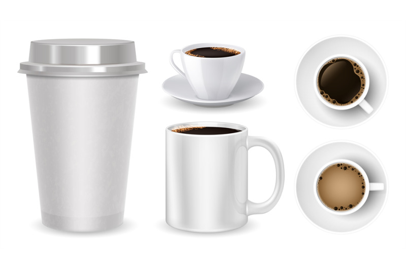 realistic-coffee-cups-top-view-mug-cup-take-away-coffee-vector-collec