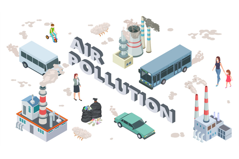 air-pollution-concept-chemical-pollutants-vehicle-polluted-air-isome