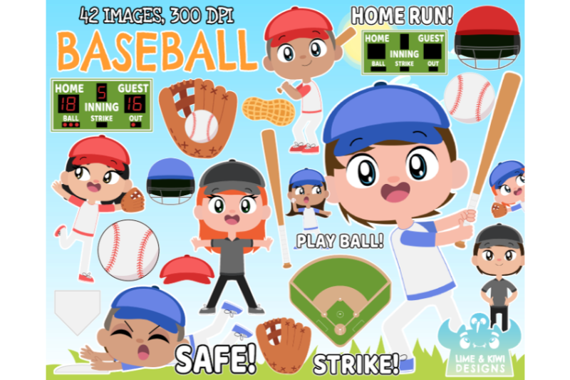 baseball-clipart-lime-and-kiwi-designs