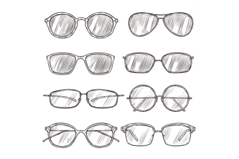 sketch-sunglasses-hand-drawn-eyeglass-frames-doodle-eyewear-male-an