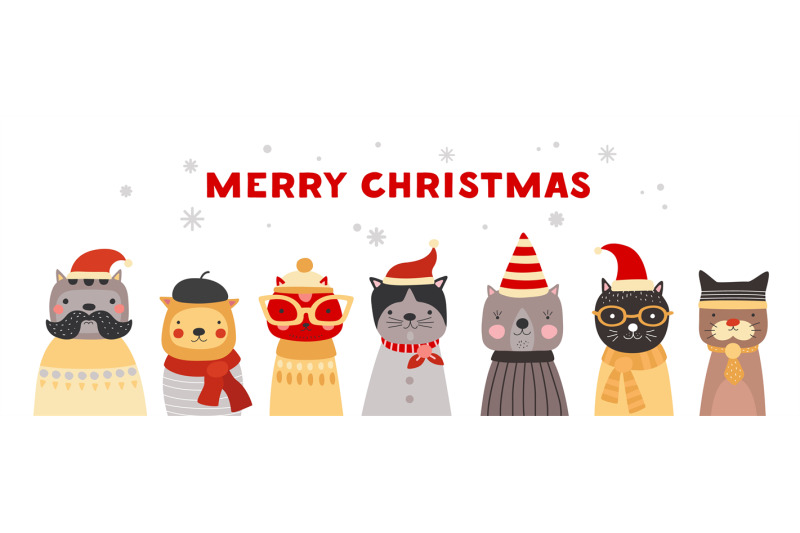 christmas-cats-cute-kittens-in-santa-hats-winter-headwear-and-glasse