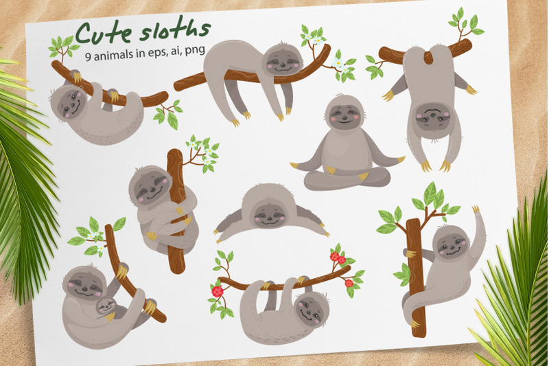 sloths-and-tropical-plants