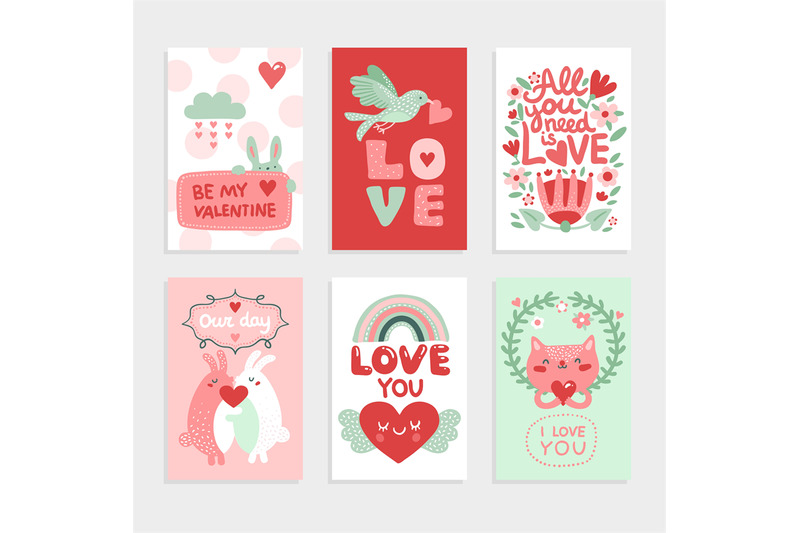 valentines-day-card-love-pink-design-with-heart-cute-bird-and-happy