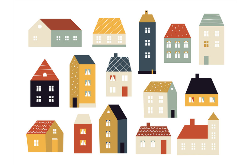 cartoon-houses-various-small-cute-houses-simple-home-facade-with-doo