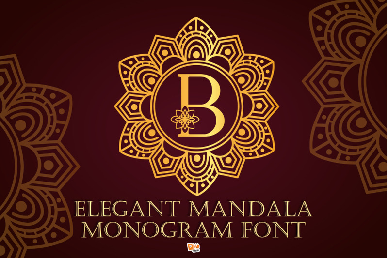 elegant-mandala-monogram-font