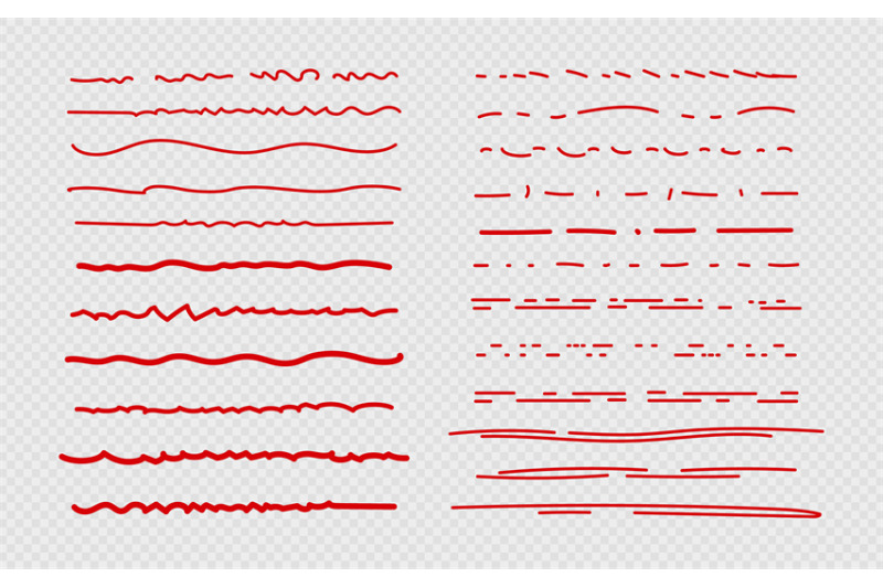 sketch-underline-red-scribble-stroke-borders-and-marks-brush-ink-do