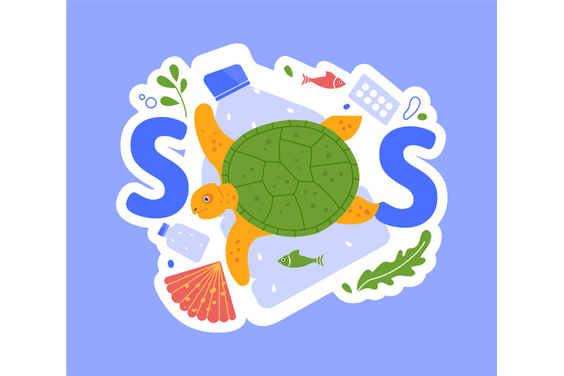 sos-and-help-sea-animals-from-plastic