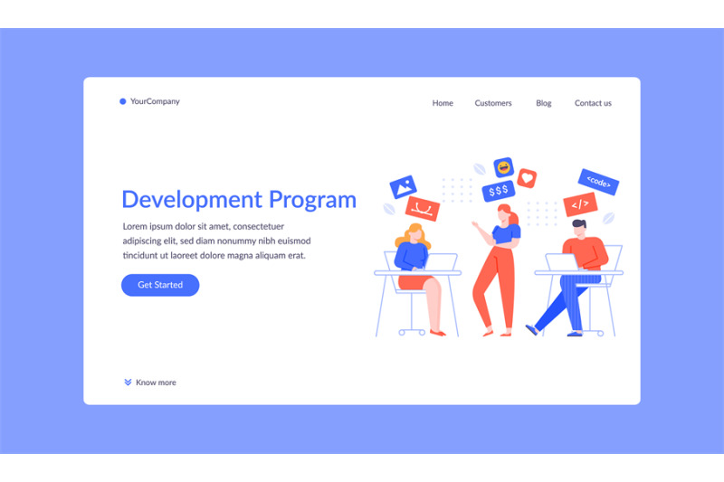 team-development-program-project-landing-web-page