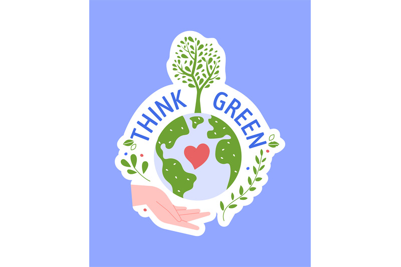 save-planet-think-green-badge-sticker-isolated