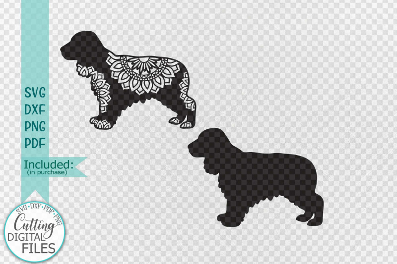 cocker-spaniel-layered-mandala-dog-sign-svg-dxf-pdf-cut-out