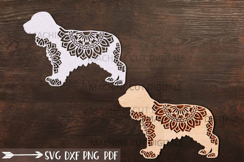 cocker-spaniel-layered-mandala-dog-sign-svg-dxf-pdf-cut-out