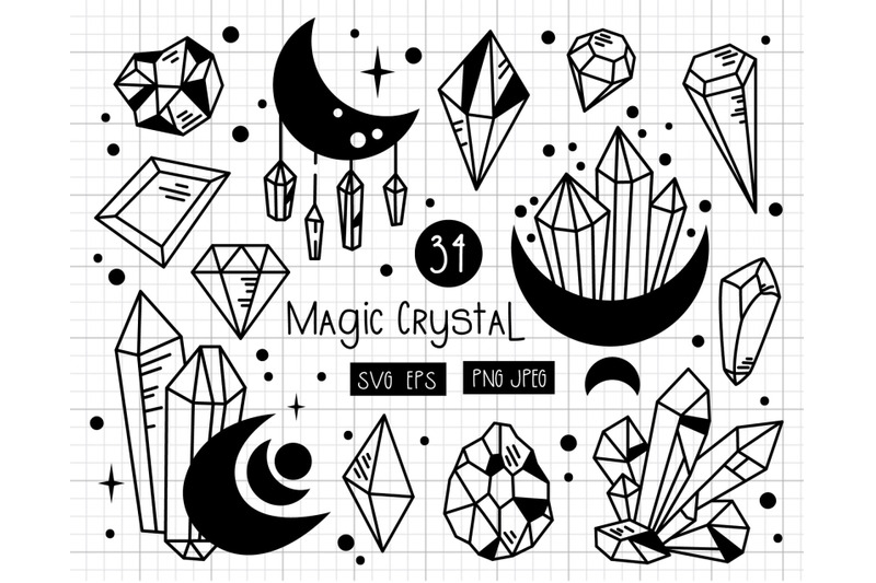 magic-crystals-svg-set