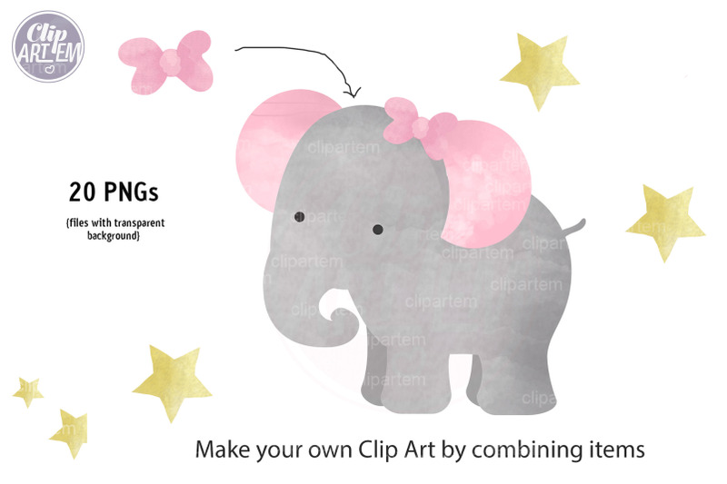 pink-gray-girl-baby-elephant-20-png-combo-elephant-bundle-clip-art