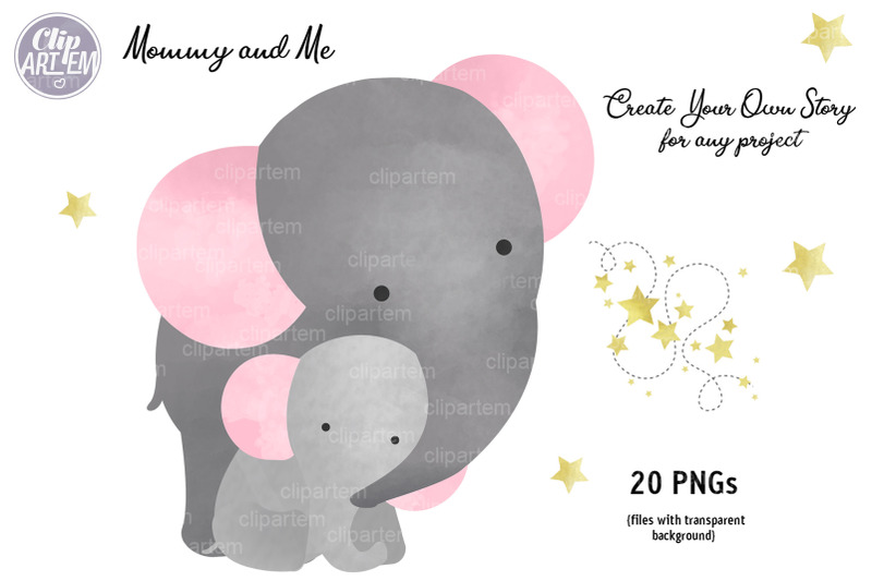 pink-gray-girl-baby-elephant-20-png-combo-elephant-bundle-clip-art