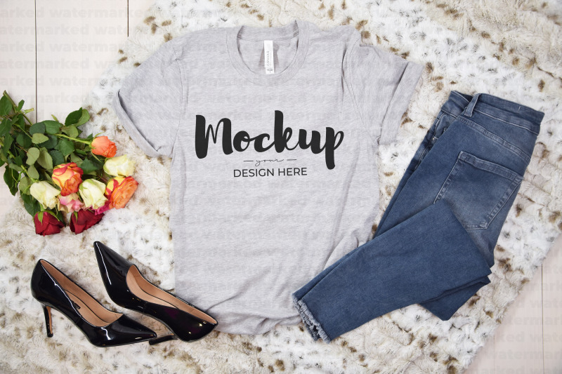 gray-t-shirt-mockup