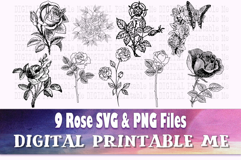 rose-illustration-svg-silhouette-bundle-9-outline-flower-drawing
