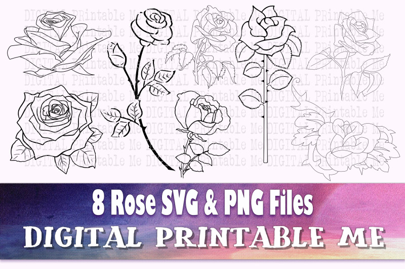 rose-illustration-svg-silhouette-bundle-8-outline-flower-drawing-b